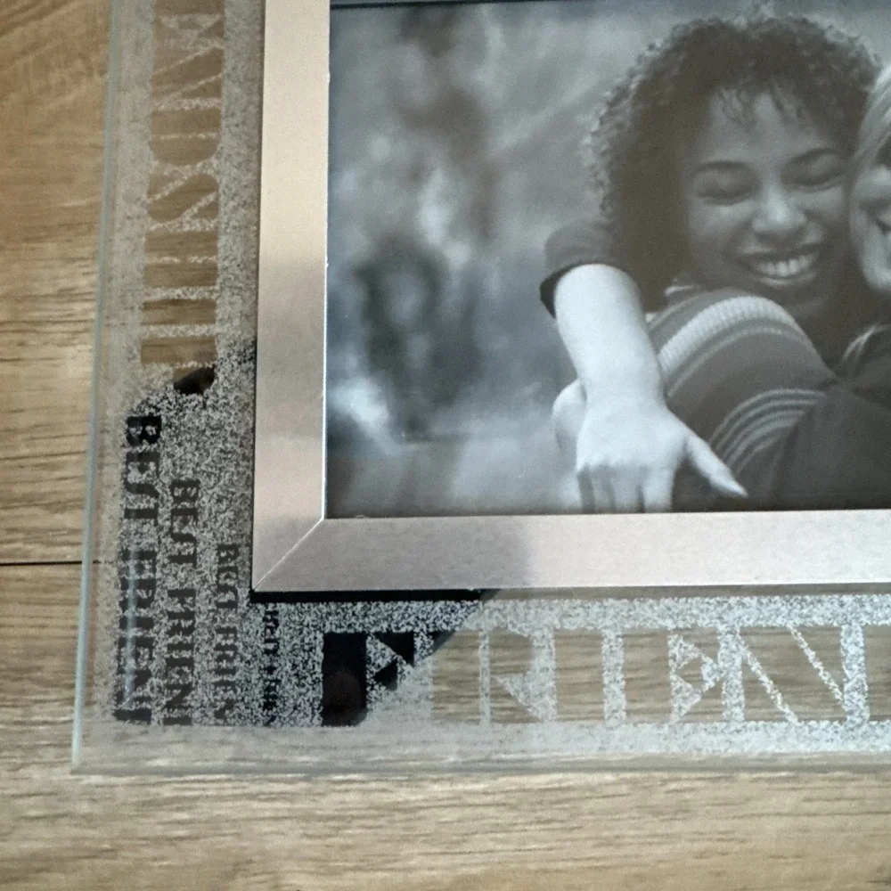 Friends Picture Frame Glass Best Friend Gift Friendship Free Standing Hanging‎